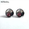 2021 New The Vampire Diaries Stud Earring TV Series Round Earrings Handmade Glass Dome Photo Printed - Vampire Diaries Store