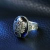 925 Sterling Silver The Vampire Diaries Cosplay Damon Salvatore Artificial Gemstone Ring Jewelry For Men Birthday - Vampire Diaries Store