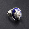 925 Sterling Silver The Vampire Diaries Damon Salvatore Lapis Lazuil Mens Ring Jewelry 925 Sterling Silver 3 - Vampire Diaries Store