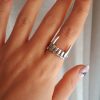 Antique Silver Color Vampire Teeth Open Ring For Women Men Retro Creative Hiphop Adjustable Rings Punk 1 - Vampire Diaries Store