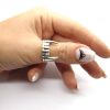 Antique Silver Color Vampire Teeth Open Ring For Women Men Retro Creative Hiphop Adjustable Rings Punk 2 - Vampire Diaries Store