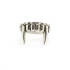 Antique Silver Color Vampire Teeth Open Ring For Women Men Retro Creative Hiphop Adjustable Rings Punk 3 - Vampire Diaries Store