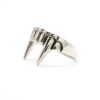 Antique Silver Color Vampire Teeth Open Ring For Women Men Retro Creative Hiphop Adjustable Rings Punk 4 - Vampire Diaries Store