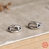 MKENDN Real 925 Sterling Silver Creative Retro Vampire Lips Stud Earrings Trendy Street Punk Style For - Vampire Diaries Store