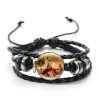 The Vampire Diaries Beaded Leather Bracelets Multilayer Elena Stefan Braided Bracelets Bangles Adjustable Wristband Jewelry Gift 3 - Vampire Diaries Store