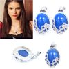 The Vampire Diaries Earrings Katherine Blue Crystal Ear Studs Movie Elegance Jewelry for Women Gift - Vampire Diaries Store
