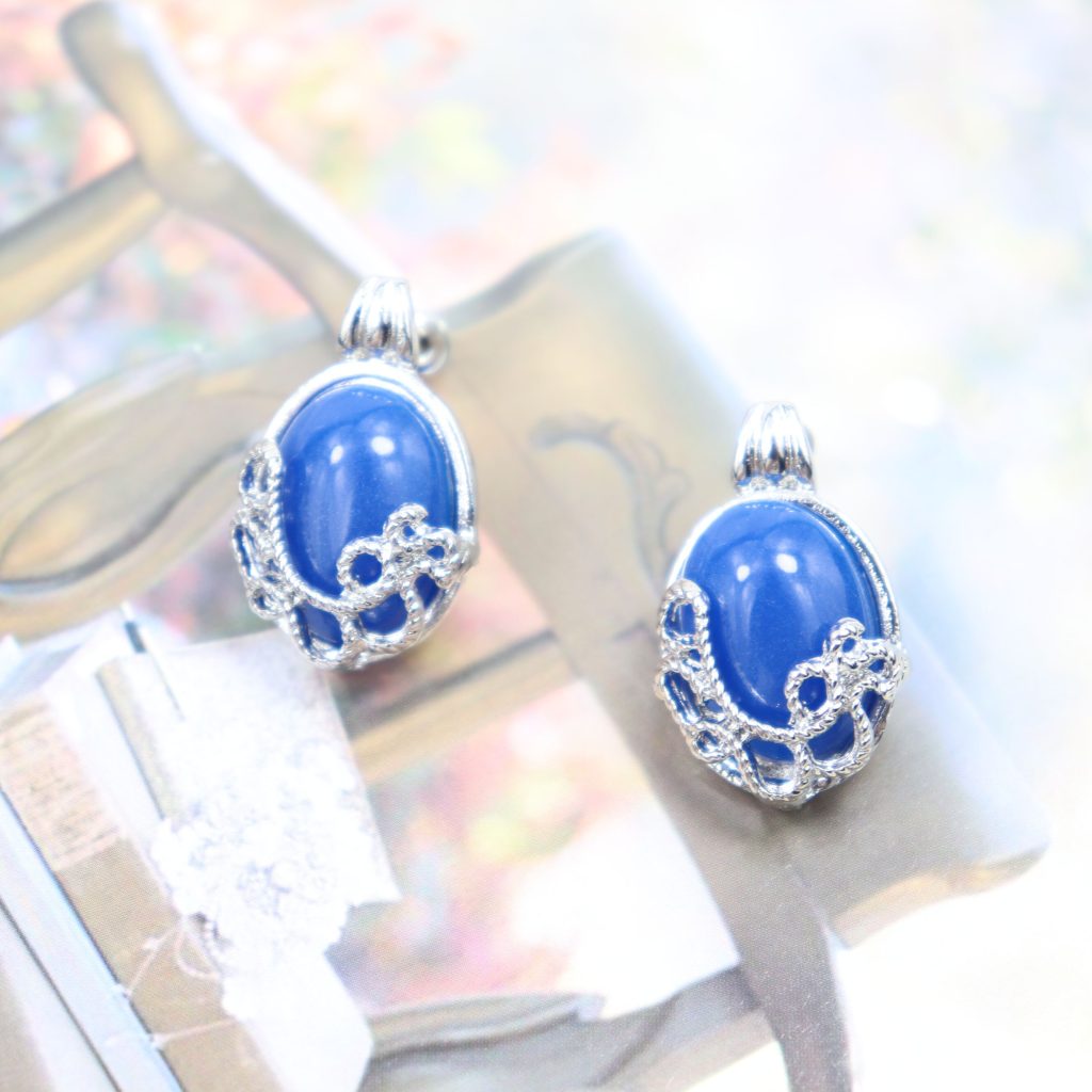 The Vampire Diaries Earrings Katherine Blue Crystal Ear Studs Movie Elegance Jewelry for Women Gift 4 - Vampire Diaries Store