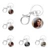 The Vampire Diaries Ian Somerhalder Keychains Handmade Glass Cabochon Alloys Key Rings Pendants Trinkets - Vampire Diaries Store