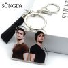 The Vampire Diaries Key Chain Acrylic Tassel Keychains Elena Stefan Car Key Bag Pendant Fans Collection - Vampire Diaries Store