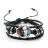 The Vampire Diaries Leather Bracelet TV Series Elena Stefan Characters Glass Dome Bracelets Handmade Jewelry Gifts 2 - Vampire Diaries Store
