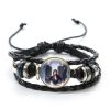 The Vampire Diaries Leather Bracelet TV Series Elena Stefan Characters Glass Dome Bracelets Handmade Jewelry Gifts 5 - Vampire Diaries Store