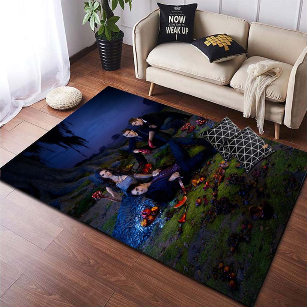 The Vampire Diaries Non slip Area Rugs Large Mat Rugs for Living Room Comfortable Carpet Soft 1 - Vampire Diaries Store