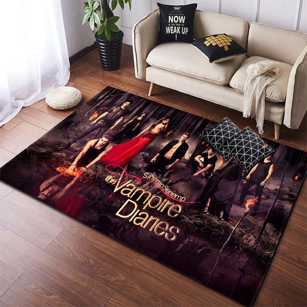 The Vampire Diaries Non slip Area Rugs Large Mat Rugs for Living Room Comfortable Carpet Soft 13 - Vampire Diaries Store
