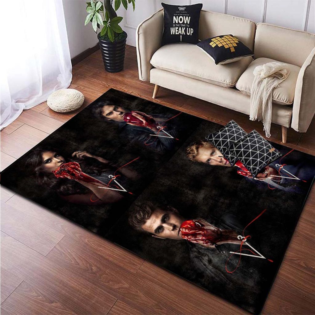 The Vampire Diaries Non slip Area Rugs Large Mat Rugs for Living Room Comfortable Carpet Soft 2 - Vampire Diaries Store