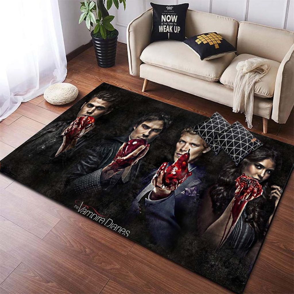 The Vampire Diaries Non slip Area Rugs Large Mat Rugs for Living Room Comfortable Carpet Soft 8 - Vampire Diaries Store