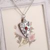 The Vampire Diary Originals Family Bonnie Bennett Almandine Garnet Talisman Necklace cosplay movie jewelry 4 - Vampire Diaries Store
