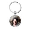 glass cabochon keychain Bag Car key chain Ring Holder Charms keychains Gifts Ian Somerhalder The Vampire 1 - Vampire Diaries Store