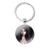 glass cabochon keychain Bag Car key chain Ring Holder Charms keychains Gifts Ian Somerhalder The Vampire 2 - Vampire Diaries Store