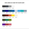 tank top color chart - Vampire Diaries Store